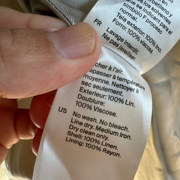 COS double breasted linen blazer - Picture 6 of 10